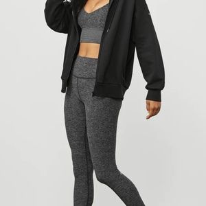 NWOT Alo Legging - Soft High-Waist 7/8 Highlight Legging - Dark Heather Grey